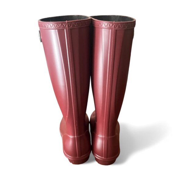 UGG Women’s Shelby Bordeaux Matte Waterproof Rain Boots Size 7 - Picture 4 of 8